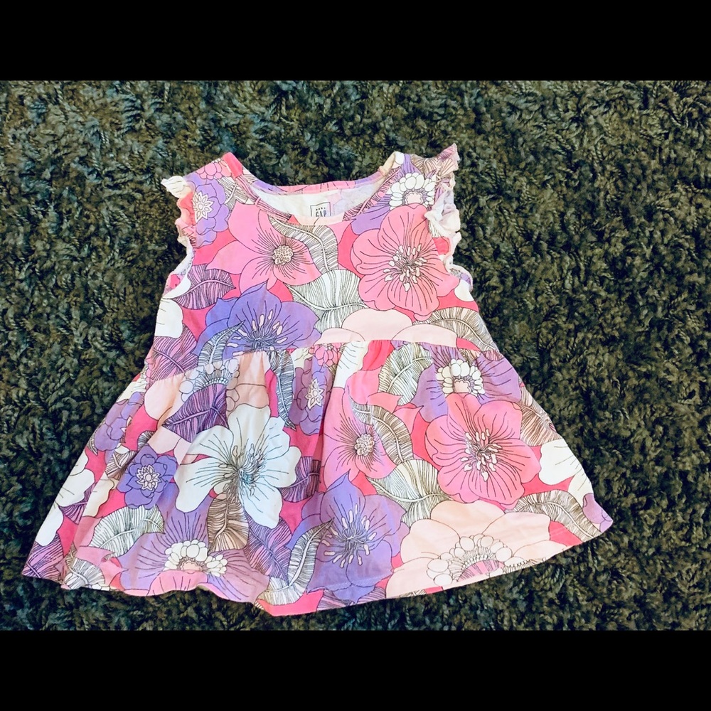 Summer floral cotton dress